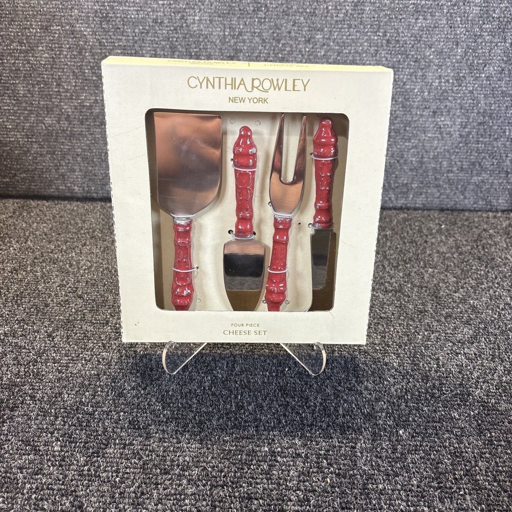 Cynthia Rowley~New York~Four Piece Cheese Set~NIB